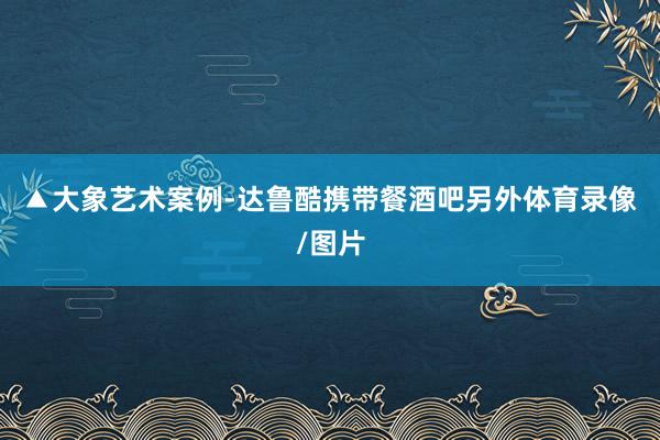▲大象艺术案例-达鲁酷携带餐酒吧另外体育录像/图片
