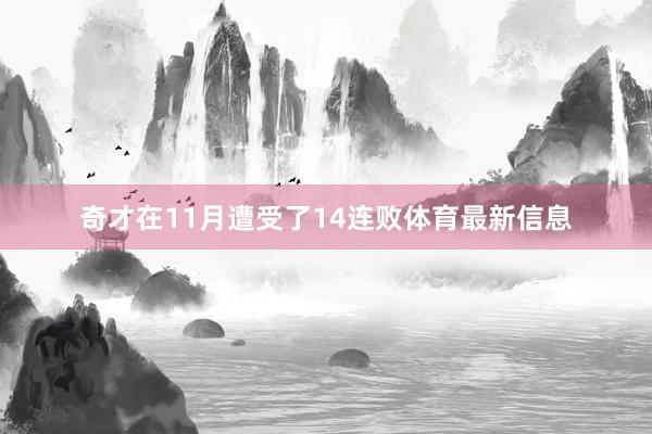 奇才在11月遭受了14连败体育最新信息