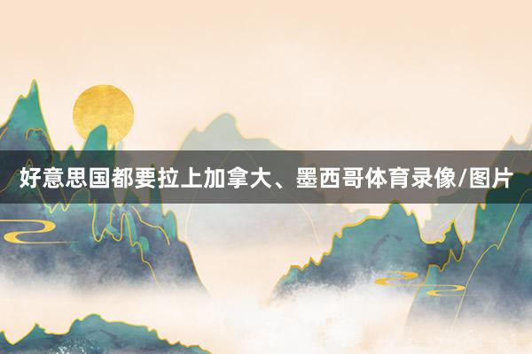 好意思国都要拉上加拿大、墨西哥体育录像/图片
