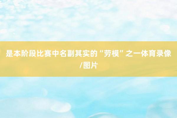 是本阶段比赛中名副其实的“劳模”之一体育录像/图片