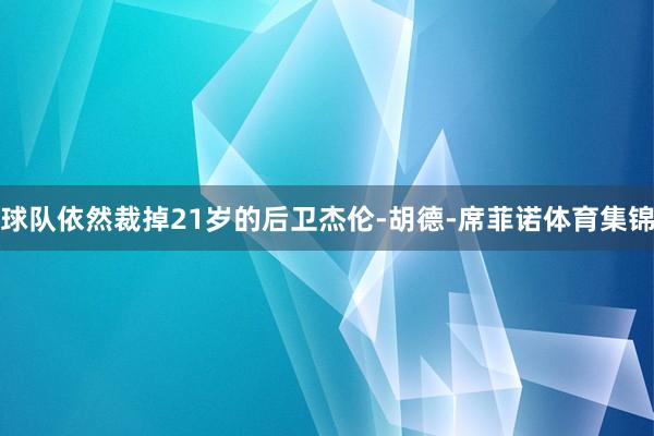 球队依然裁掉21岁的后卫杰伦-胡德-席菲诺体育集锦