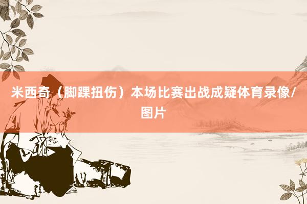 米西奇（脚踝扭伤）本场比赛出战成疑体育录像/图片