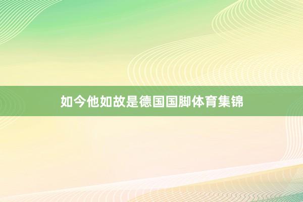 如今他如故是德国国脚体育集锦