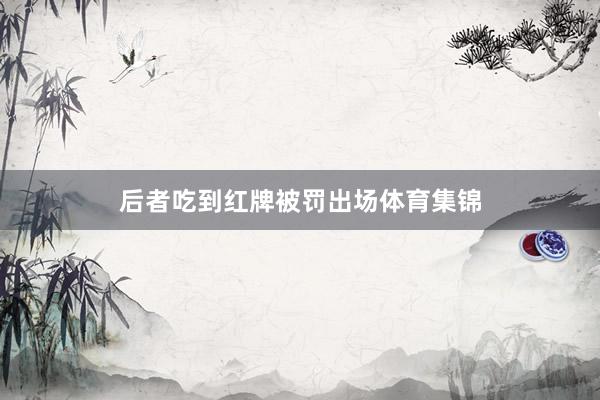 后者吃到红牌被罚出场体育集锦
