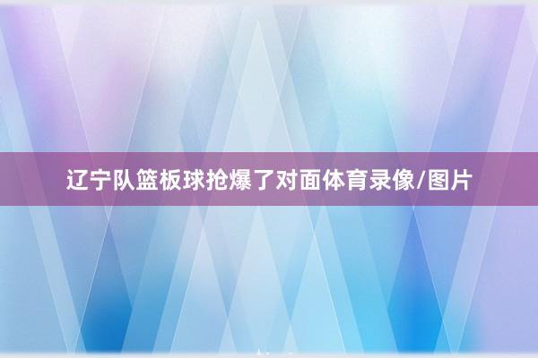 辽宁队篮板球抢爆了对面体育录像/图片
