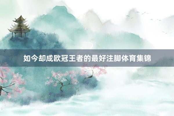 如今却成欧冠王者的最好注脚体育集锦