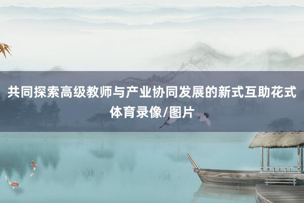 共同探索高级教师与产业协同发展的新式互助花式体育录像/图片
