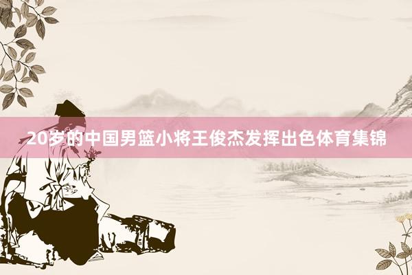 20岁的中国男篮小将王俊杰发挥出色体育集锦