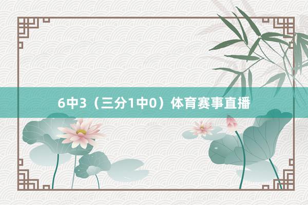 6中3（三分1中0）体育赛事直播