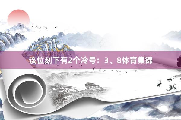 该位刻下有2个冷号:3、8体育集锦