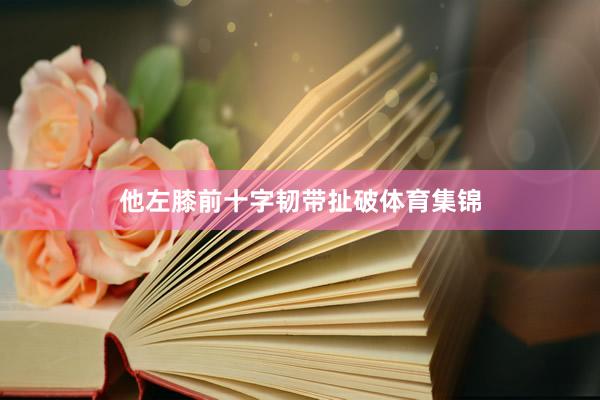 他左膝前十字韧带扯破体育集锦