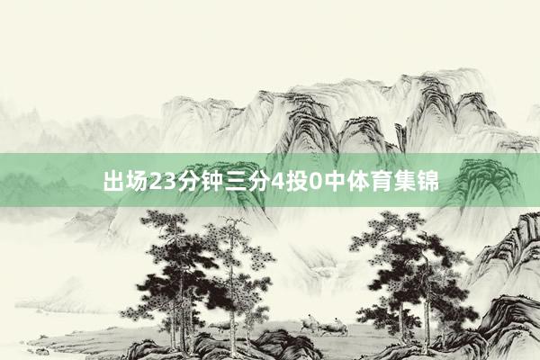 出场23分钟三分4投0中体育集锦