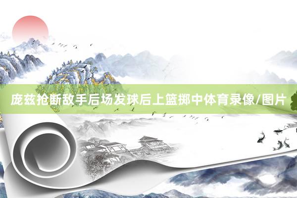 庞兹抢断敌手后场发球后上篮掷中体育录像/图片
