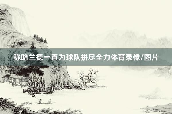 称哈兰德一直为球队拼尽全力体育录像/图片