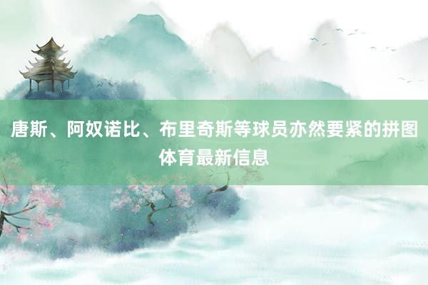 唐斯、阿奴诺比、布里奇斯等球员亦然要紧的拼图体育最新信息