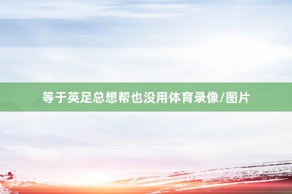 等于英足总想帮也没用体育录像/图片