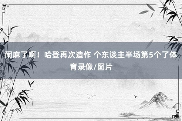 闹麻了啊！哈登再次造作 个东谈主半场第5个了体育录像/图片